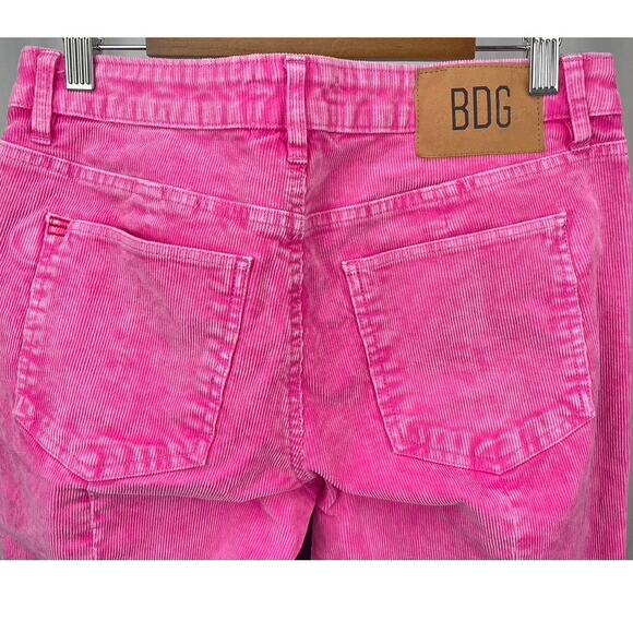 BDG Womens (27) (29x30.5) Low Rise Barbie Pink Corduroy Pants Bell Bottom Flare - Picture 4 of 8
